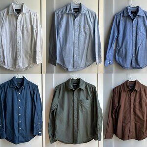 6 Bonobos Oxford Everyday Shirts Men XS White Blue Green Brown Striped